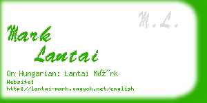mark lantai business card